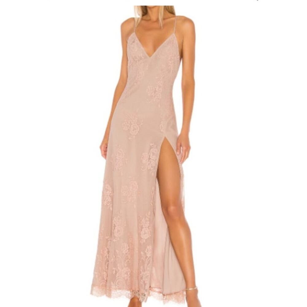 Michael Costello x Revolve Janina Lace Maxi Formal Dress Size Small